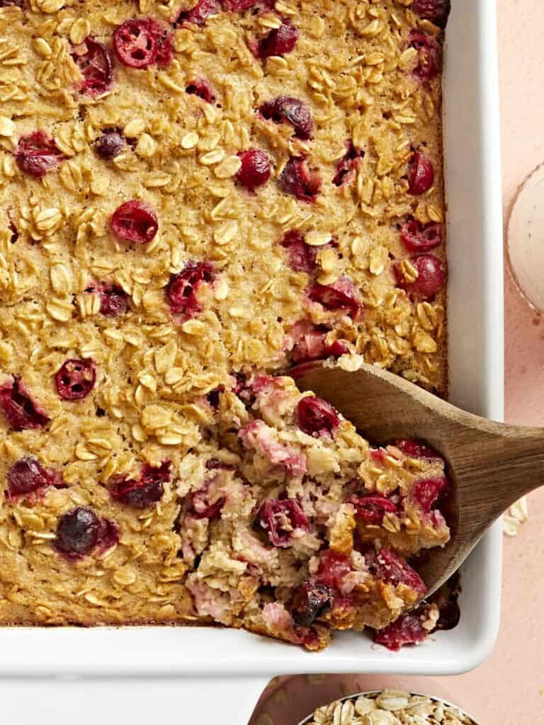 Apple Cranberry Baked Oatmeal - Budget Bytes