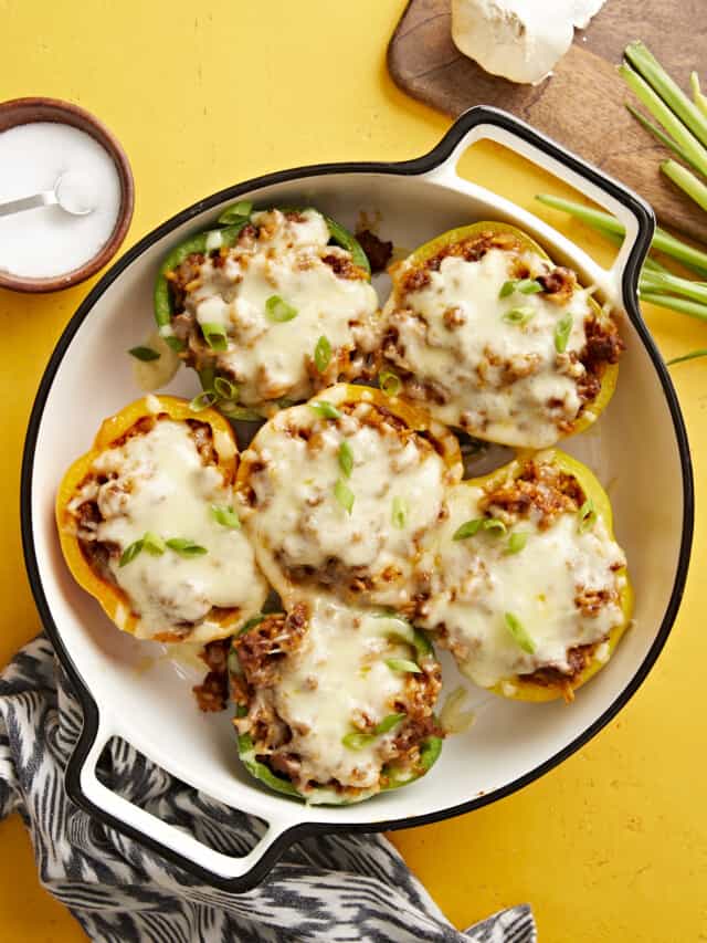 Chorizo Stuffed Bell Peppers - Food Crazies