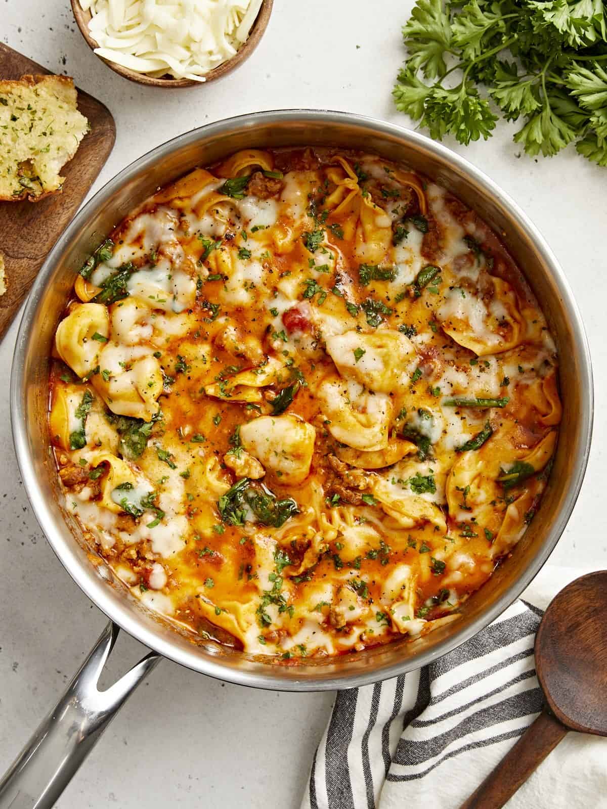 Cheese Tortellini And Sausage Skillet 