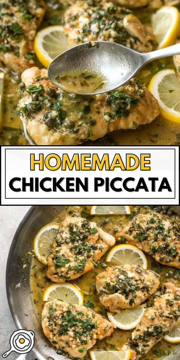 chicken piccata pin image