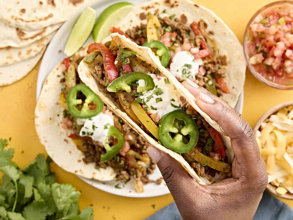 Ground Beef Fajitas