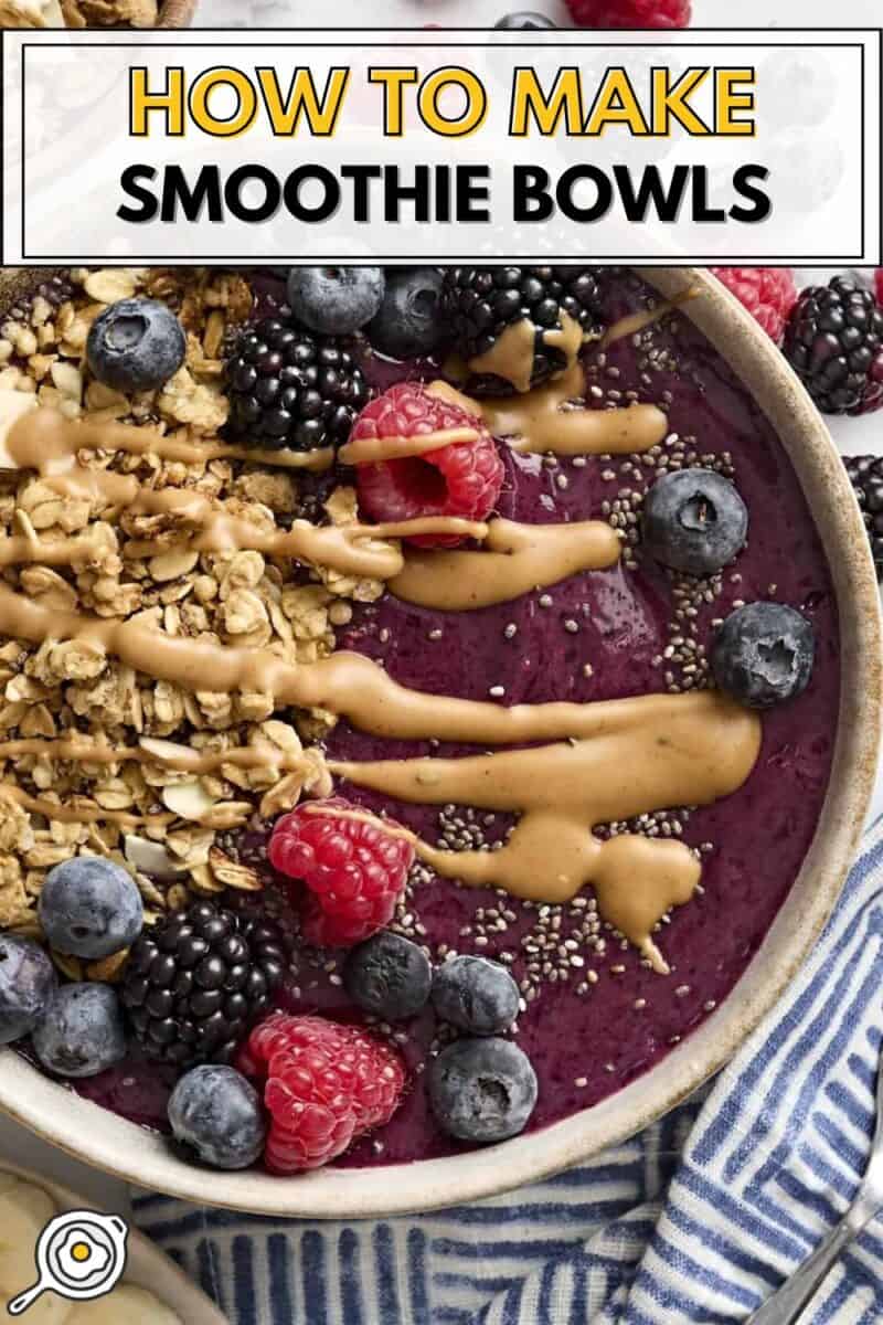 smoothie bowls pin image