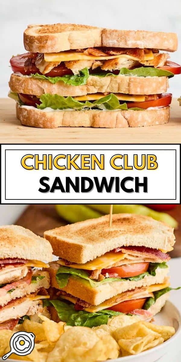 chicken club sandwich pin image